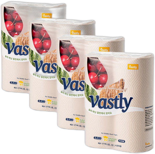 바스틀리 밀짚 키친타올, 4개, 1매