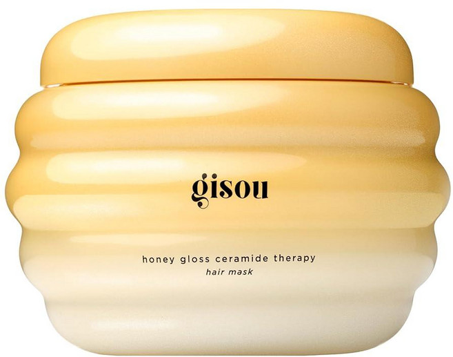 Gisou Honey Gloss 세라마이드 테라피 헤어 마스크 - Mirsalehi 꿀 및 히알루론산이 함유된 딥 리페어 수분 공급 139402, 1, 230ml