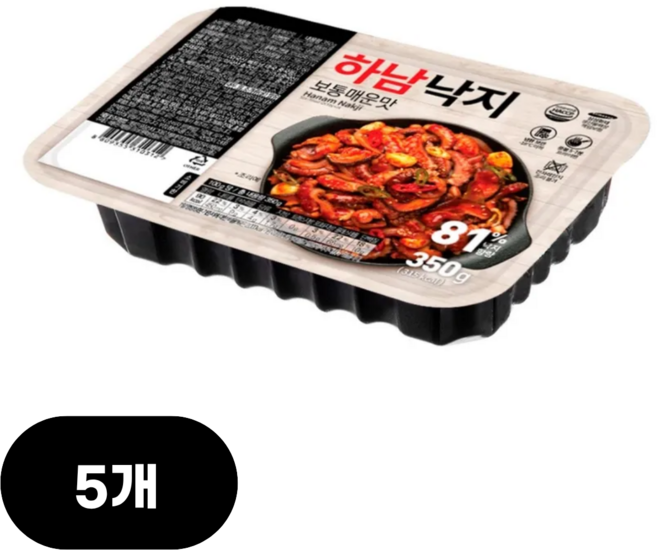 하남낙지 보통매운맛 350g x 5팩, 5개
