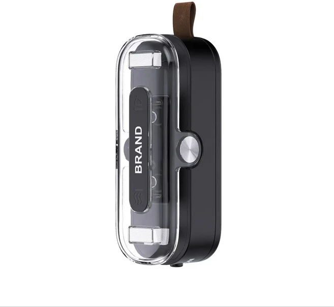 미니 백 실러 휴대용 자석 열 밀봉기 & 커터 (랜야드 포함) 식품/간식 포장, 01 Black