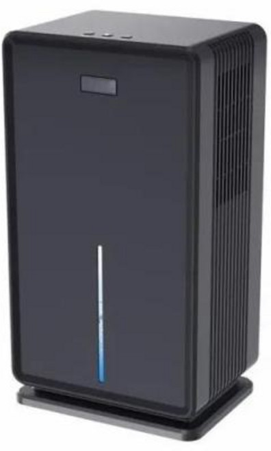 공기청정 제습기 제상 기능이 있는 대용량 2in 1 공기 청정기 전문 수분 흡수기 가정 사무실용 건조기 3000ml, 3) Black  Eu 플러그