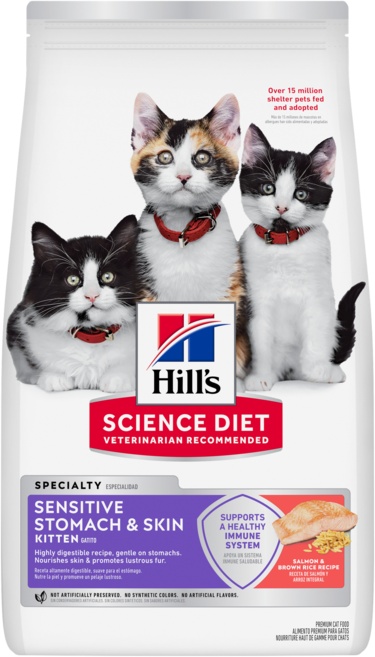 Hill's Science Diet 1.58kg, 1個, 608559幼貓敏感胃腸與皮膚鮭魚