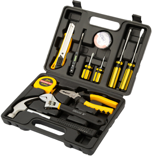 호밍사이 12pcs 가정용 공구세트 차량용공 구치 스패너 망치 수공구세트, 1개