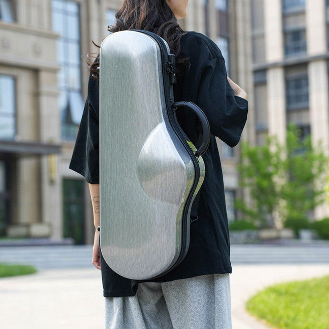 알토색소폰 하드케이스 가방 수납 방수 섹소폰 충격 공연 관악기 색소폰가방 뱀 배낭 캐리어, 1개, PC 그레이