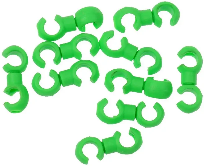 10개/묶음 MTB 자전거 로드 클립/클램프/회전 S-후크/브레이크 변속기 케이블용 하우징 호스 가이드 - 2가, 01 Green