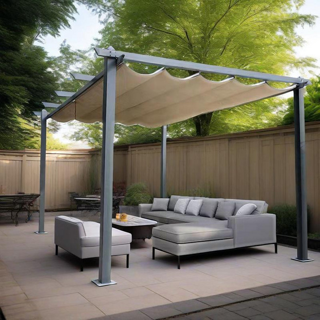 공원 단독주택 타프 파고라 그늘막 천막 캐노피 스카이 어닝 차양막 정원 테라스3X3