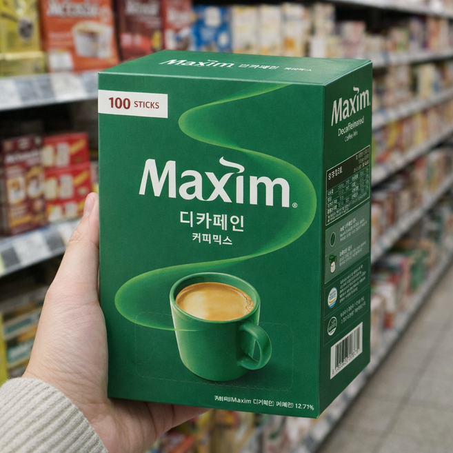 맥심 디카페인 커피믹스 100T, 1개, 100개입, 11.8g