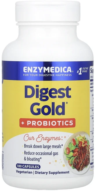 몸관리하세요 겨울입니다 Enzymedica Digest Gold + 프로바이오틱스 캡슐 180정 특별관리진행, EnzymedicaDigestGold프로바이오틱스캡슐1 - 쿠팡