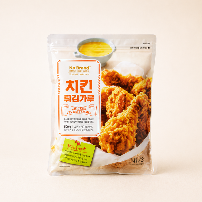 [퀴클리몰] 노브랜드 치킨 튀김가루 500g, 1개