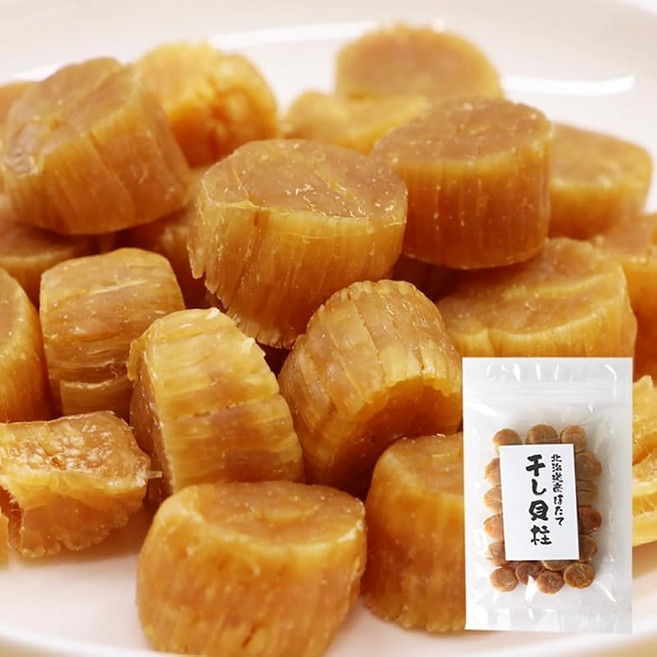 북해도산 건조 가리비 관자 100g 천연 호타테 말린 관자 요리용 안주, 1개