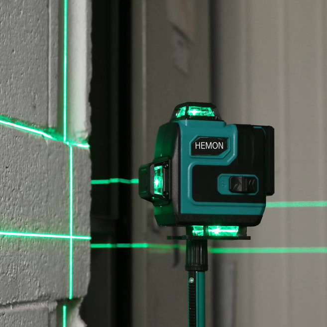 헬릭스 레이저레벨기 그린 16라인 리모컨포함 배터리2개 풀패키지세트, 1개