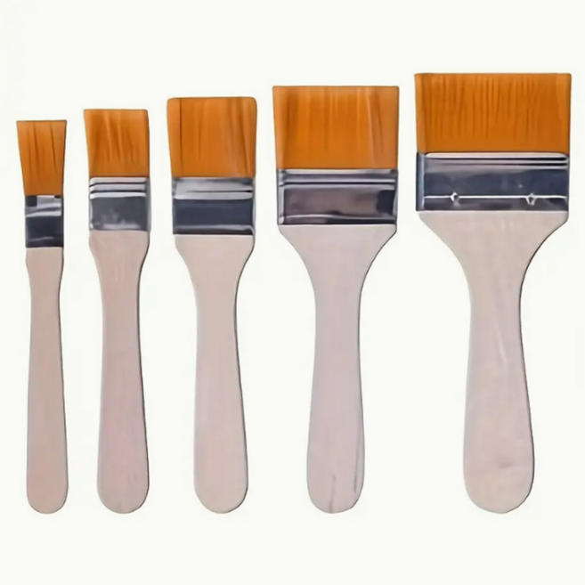 빌픽 아크릴 유화 붓 빽붓 막붓 5종, 1세트