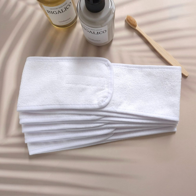 극세사 헤어밴드(세안밴드) 5매입