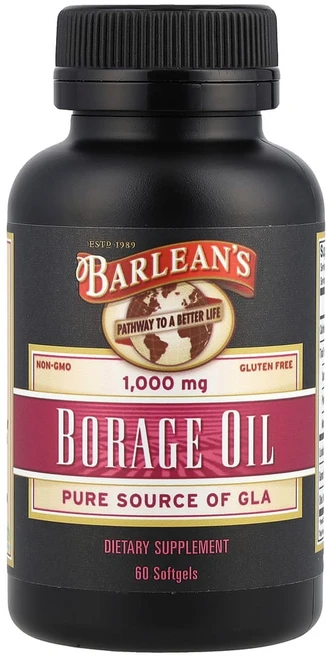 발린스 Barleans (발린스) 보리지 오일 60 소프트젤, 1개, 60정 - 쿠팡