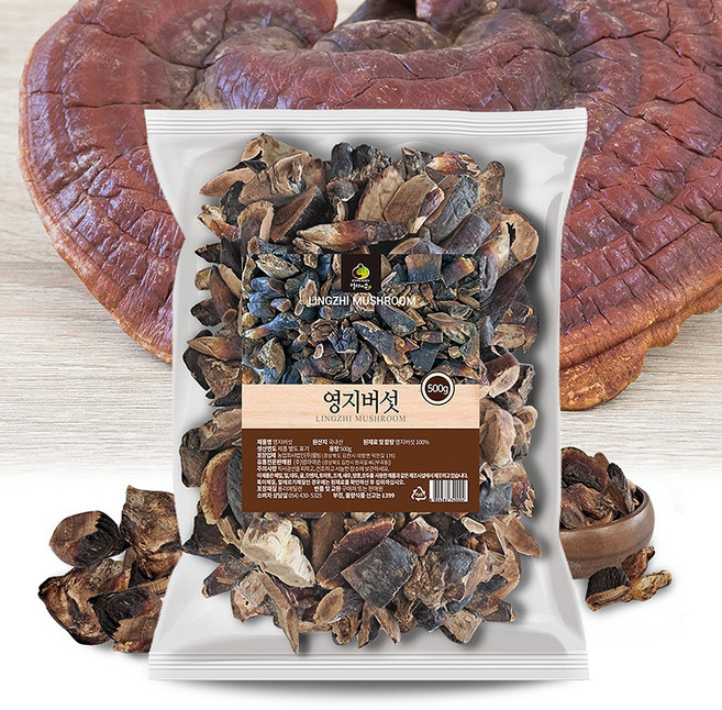 엄마애손 말린 영지버섯 파쇄 500g 국내산, 1개