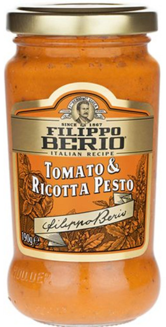 필리포 베리오 페스토 토마토 & 리코타 6.7온스 유리병, 189g, 1개