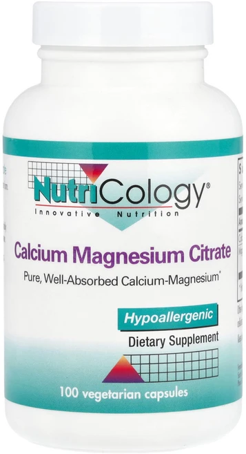 Nutricology 칼슘 마그네슘 시트레이트 베지캡슐 100정, 6개 - 쿠팡