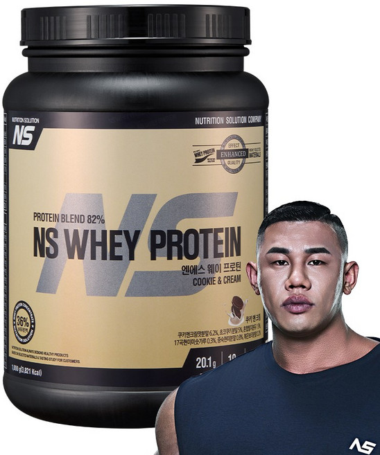 NS 웨이프로틴 쿠키앤크림맛 단백질보충제 프로틴, 1개, 1000g