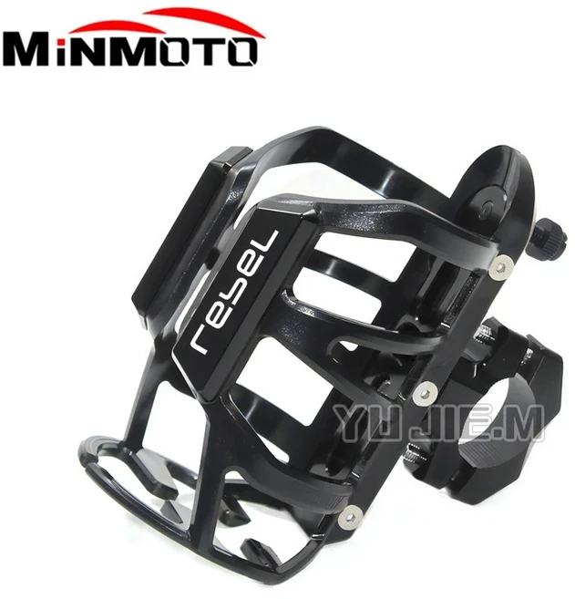 바이크 오토바이컵홀더 거치대 혼다 호환 레블300 레블500 CMX500 CMX300 레블 Cm Cmx 300 500 오토바이 액세서리 음료수 물병 컵 홀더, [09] Black