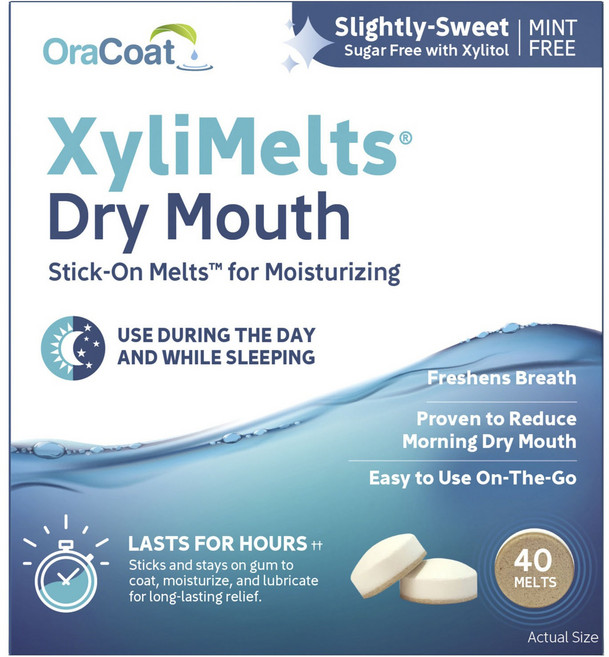 OraCoat Xylimelts 口乾潤滑錠 40入, 1個, 30g
