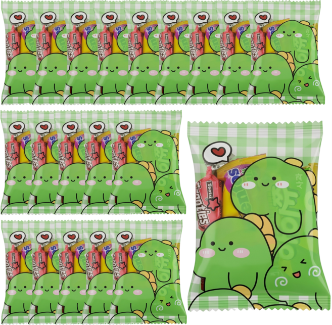 대용량 단체간식 행사 답례품 어린이집 생일 선물 간식 세트 유치원 학교 교회 크리스마스 구디백 GD13, 20개, 간식꾸러미