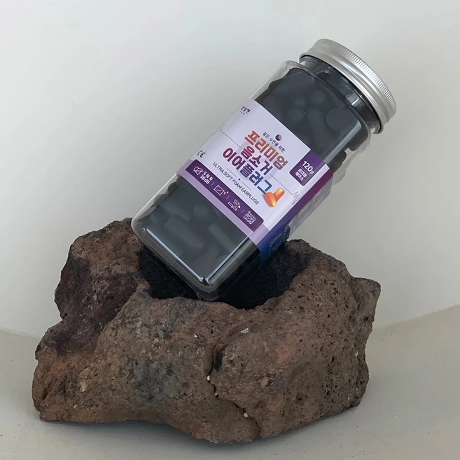 앞날앤 프리미엄 음소거 이어플러그 블랙 120개, 1개, 60쌍 - 쿠팡