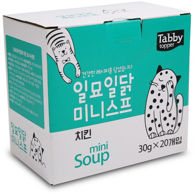 테비토퍼 일묘일닭 미니스프 고양이간식, 치킨, 30g, 20개, 본품