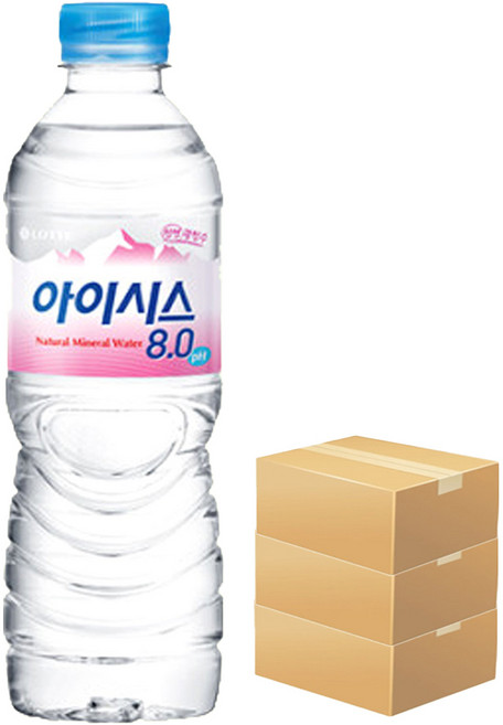 아이시스 8.0 생수, 500ml, 60개