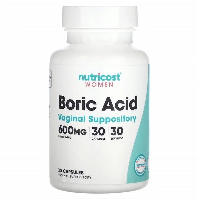 Nutricost 여성용 붕산 질정 600mg 캡슐 30정 NCS-67303, 1 - 쿠팡