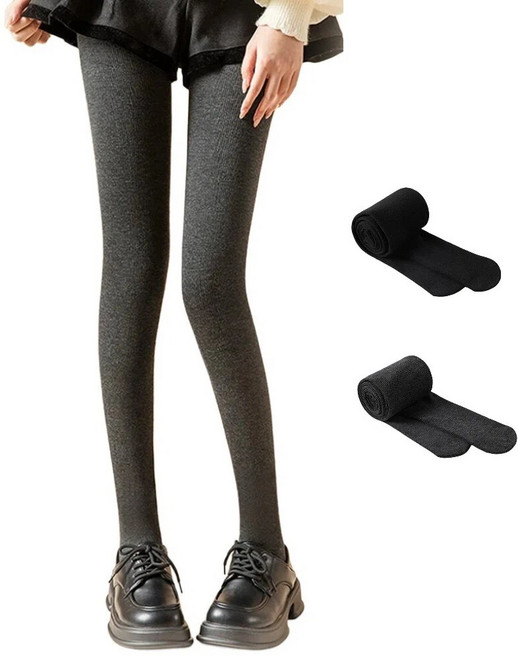 Veimia 베이미아 기모 레깅스 겨울 따뜻한 스타킹 융털레깅스 여성 타이즈 고탄력 1장/1+1세트