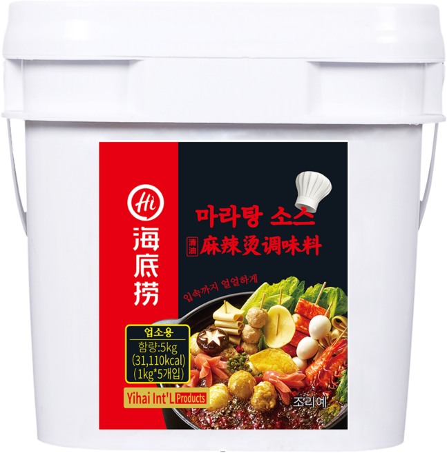 오너트리 하이디라오 마라탕 소스 5kg 중국 매운 육수 대용량, 1개