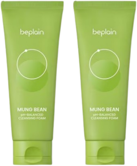 비플레인 녹두 약산성 클렌징폼 160ml 더블 기획, +160ml, 1개