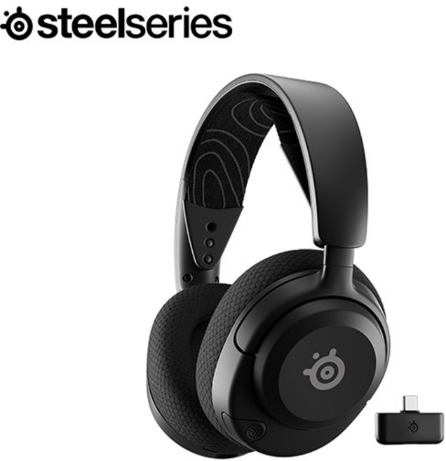 (스틸시리즈) (헤드셋) 아크티스 노바 5 무선 게이밍 헤드셋 Arctis Nova 5 Wireless (엠앤웍스 정품), (BLACK) 블랙, Arctis Nova 5 무선