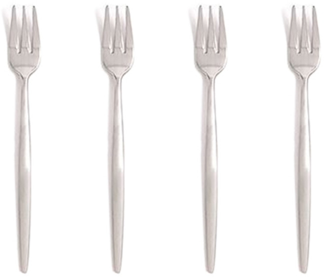 보겐 몽블랑 퀸즈 샤틴 한식양식 커트러리, 실버, 4개, 티포크