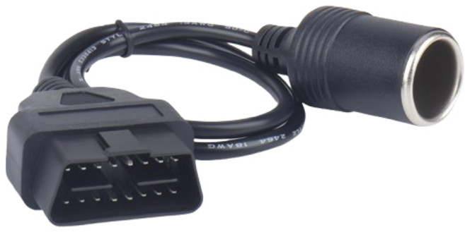 車用OBD轉點煙孔取電器 60cm穩壓電源線 車載擴充點煙器, OBD轉點煙孔, Black, OBD轉點煙孔