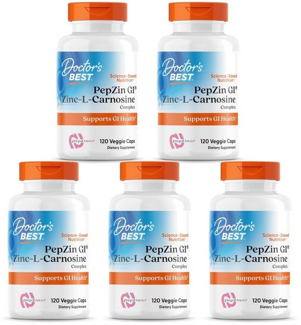 닥터스베스트 펩진 GI 아연-L-카르노신 120정, 5개 - 쿠팡