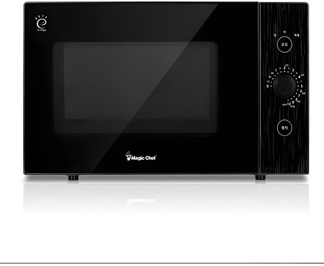 매직쉐프 플랫타입 전자레인지 블랙 다이얼식 20L, MEM-GD20FB