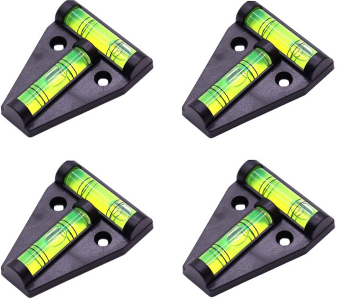 T자 초소형 미니 카라반 수평계, 4개