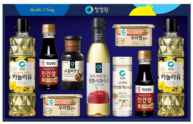 청정원 11호 명절 선물세트 설 추석 구정 부모님 카놀라유 우리팜 홍초 올리고당 순살참치, 1세트