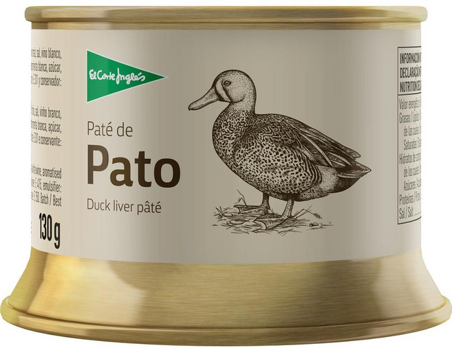 스페인 엘코르테 잉글레스 EL CORTE INGLES duck liver pate 오리 간 파테, 8개, 130g