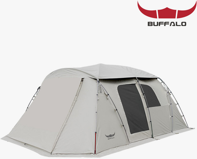 버팔로 리빙쉘 텐트 겨울 장박 사계절 터널형 감성 글램핑 L1라운지텐트, L1라운지텐트_아이보리, L1라운지텐트_아이보리