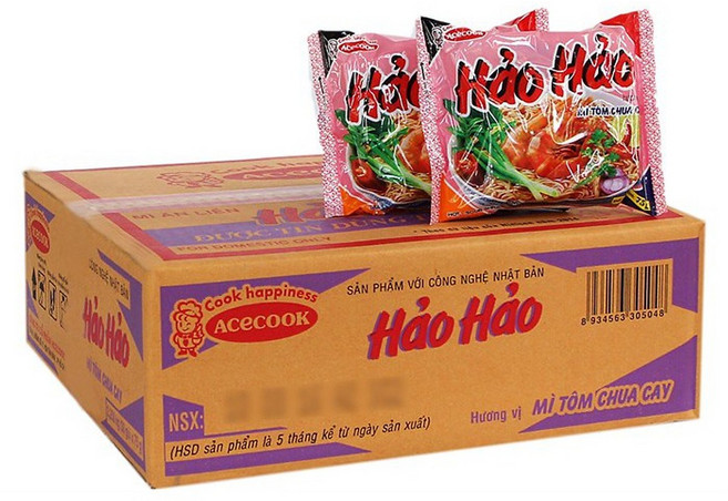 베트남라면 하오하오 MI HAO HAO CHUA CAY 75g x 30ea, 1박스