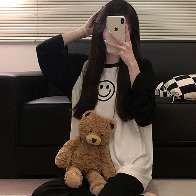 시즈올 FW 여성 잠옷 상하의 세트 수면 긴팔 파자마 홈웨어