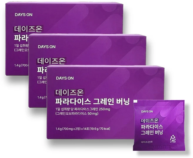 파라다이스그레인 버닝 1박스 오뉴트리션, 3개, 14회분 - 쿠팡