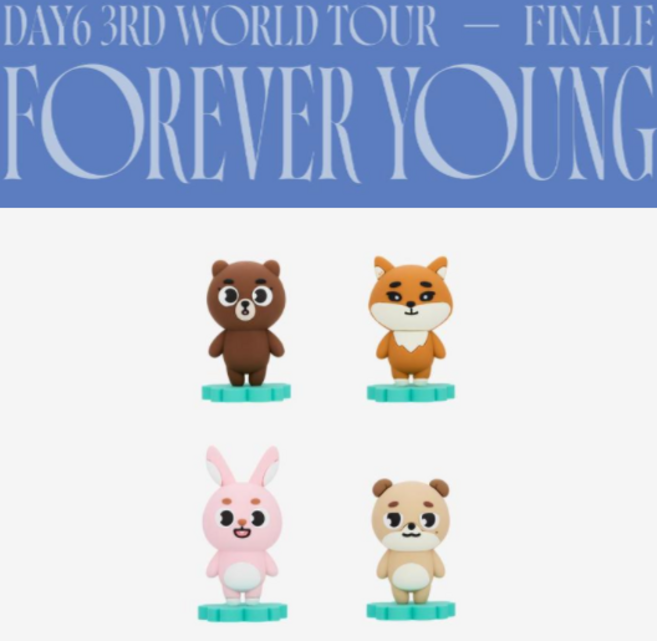 [정품] 데이식스 DAY6 - 월드투어 FOREVER YOUNG FINAL 포에버영 파이널 MD 데니멀즈 피규어, 영케이, 1개