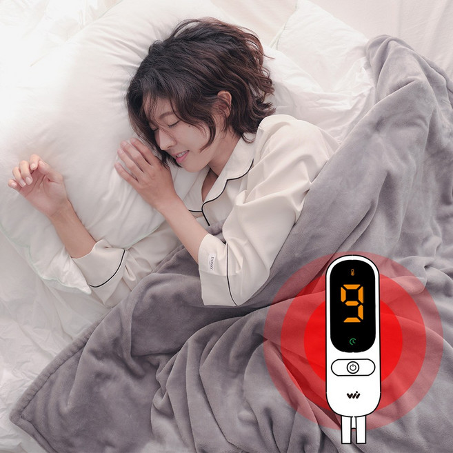9시간 발열 허그밍 극세사 전기담요 24년형, 1개