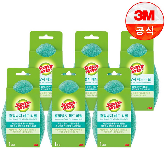 3M 스카치브라이트 흠집방지 헤드 리필 6P, 6개