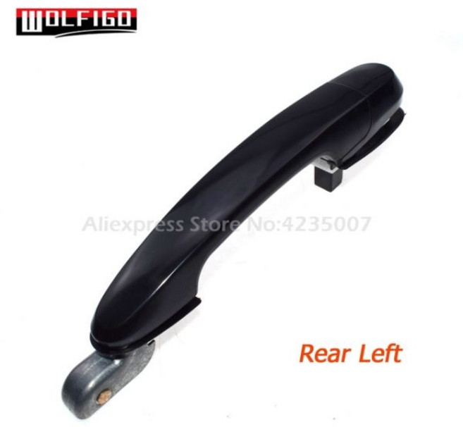 문 손잡이 외캐치 커버 호환 도어 캐치 현대 투싼 2.0L 2.7L 2005 2006 2007 2008 2009 82650-2E020 82660-2E020 외부 자동차 도어핸들, Rear Left, Rear Left, 1개