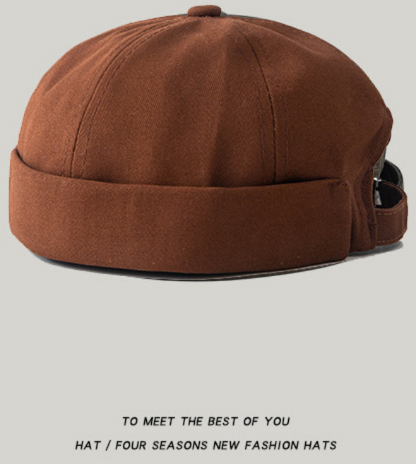 ᴅ.ʏ sʜᴏᴘ/【台灣 】經典英倫風純色水兵帽 西瓜皮帽 圓頂帽子 街頭雅痞百搭潮流穿搭 H32