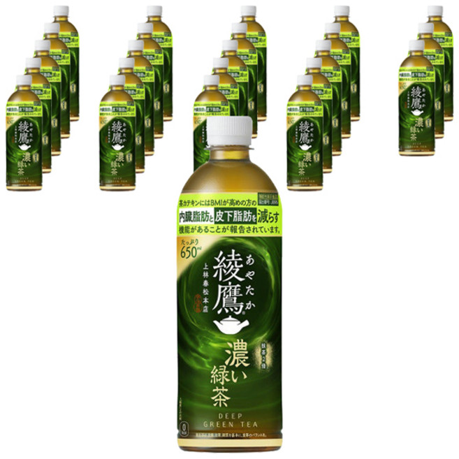 아야타카 진한 녹차, 24개, 650ml